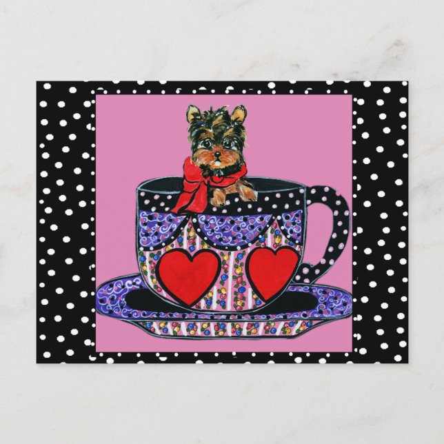 Yorkie Poo Postkarte (Vorderseite)