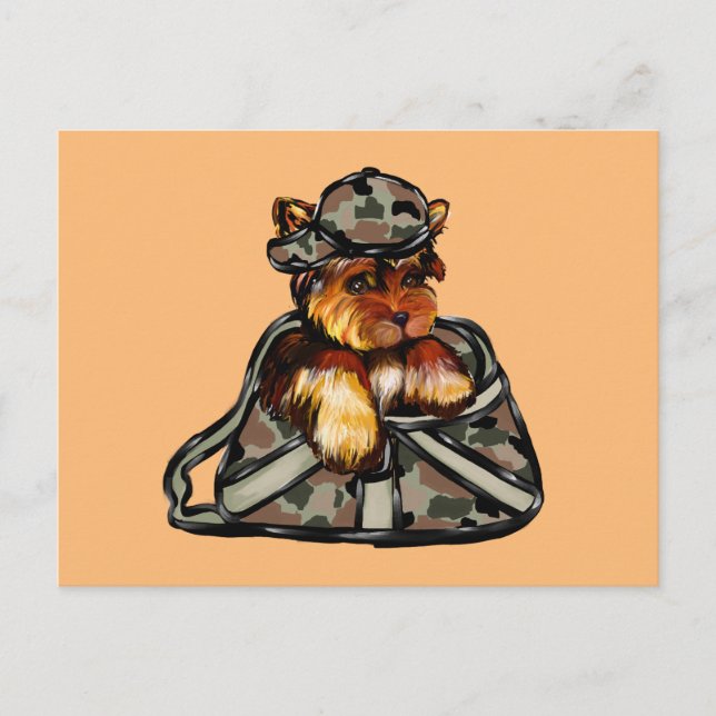 YORKIE POO POSTKARTE (Vorderseite)