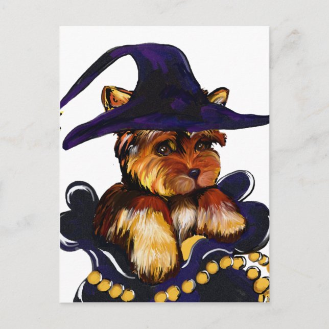 YORKIE POO POSTKARTE (Vorderseite)