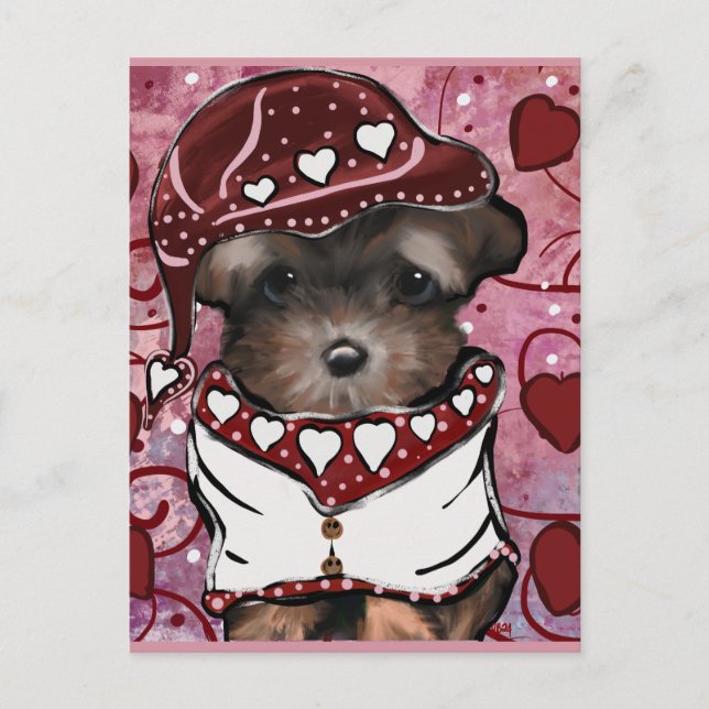Yorkie Poo Postkarte (Vorderseite)