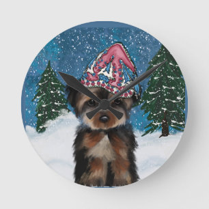 YORKIE POO RUNDE WANDUHR