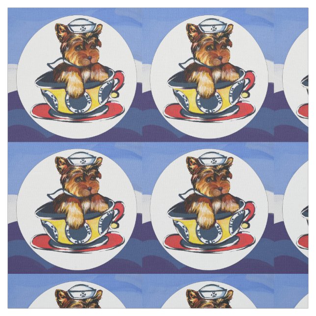 Yorkie Poo Sailor Stoff (Muster)