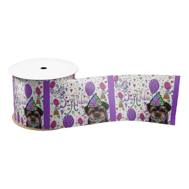 Yorkie Poo Satinband (Spule)