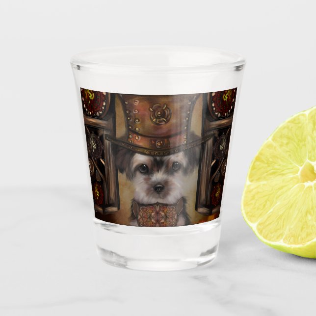 Yorkie Poo Schnapsglas (Vorderseite)