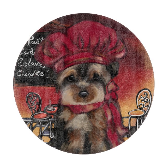 YORKIE POO SCHNEIDEBRETT (Vorderseite)