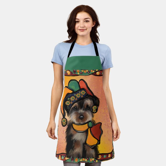 Yorkie Poo Schürze (Getragen)