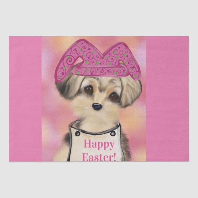 Yorkie Poo Seidenpapier (Vorderseite)