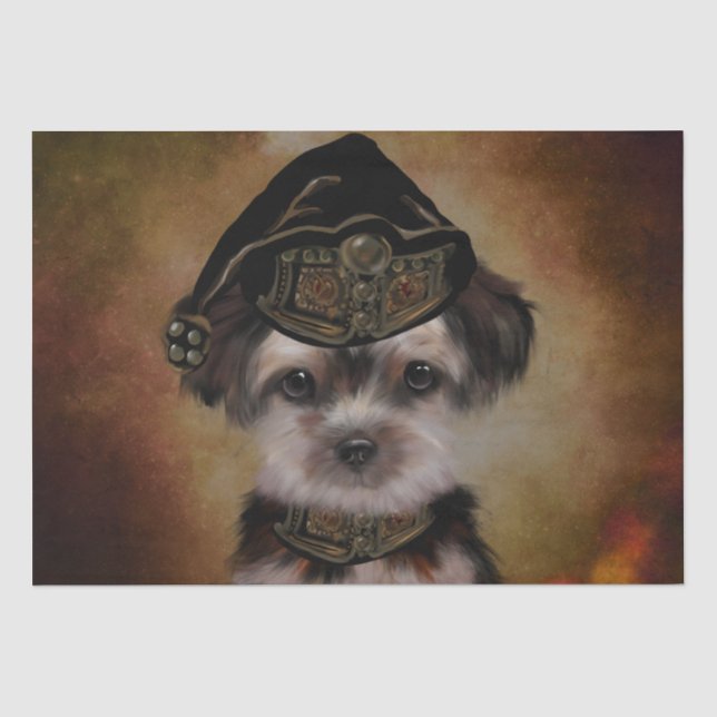 Yorkie Poo Seidenpapier (Vorderseite)