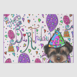 Yorkie Poo Seidenpapier