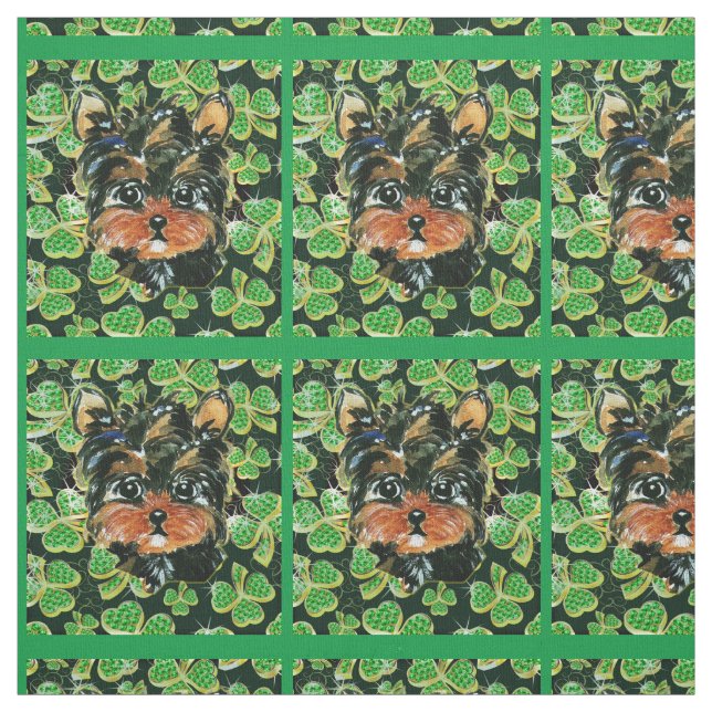 YORKIE POO STOFF (Muster)