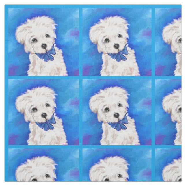 YORKIE POO STOFF (Muster)