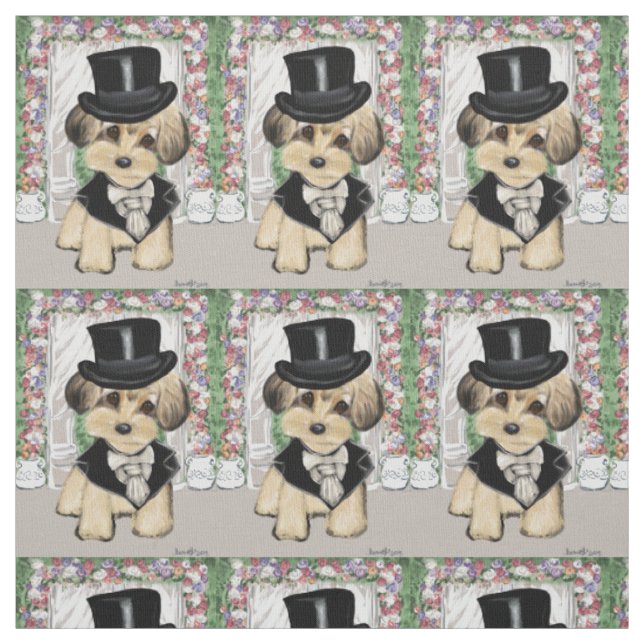Yorkie Poo Stoff (Muster)
