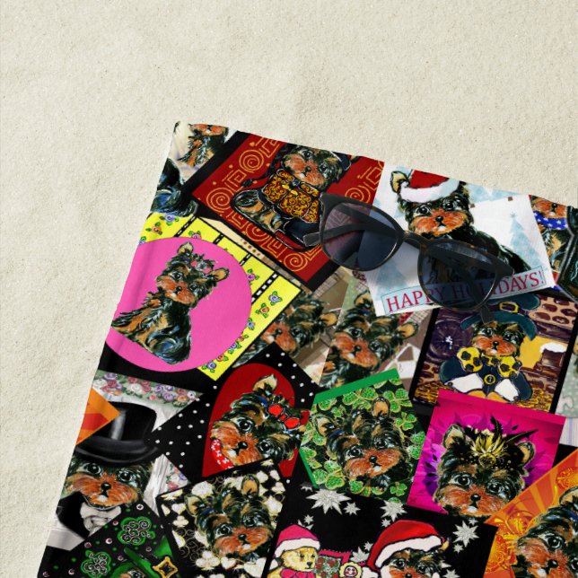 YORKIE POO STRANDTUCH (Beispiel)