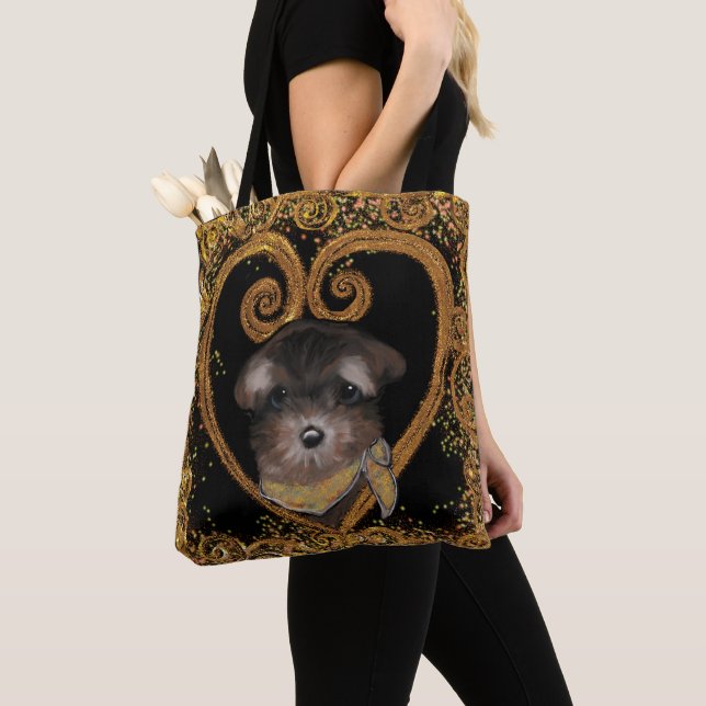 Yorkie Poo Tasche (Von Nahem)