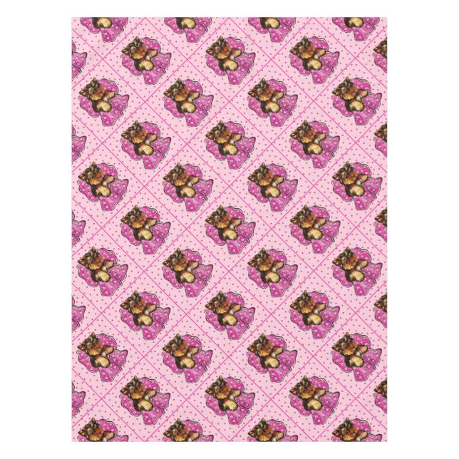 Yorkie Poo Tischdecke (Vorderseite)