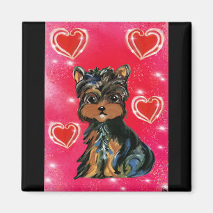 Yorkie Poo Valentinstag Magnet