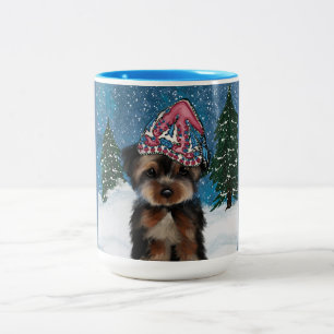 YORKIE POO ZWEIFARBIGE TASSE