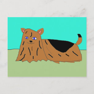 Yorkie Postkarte