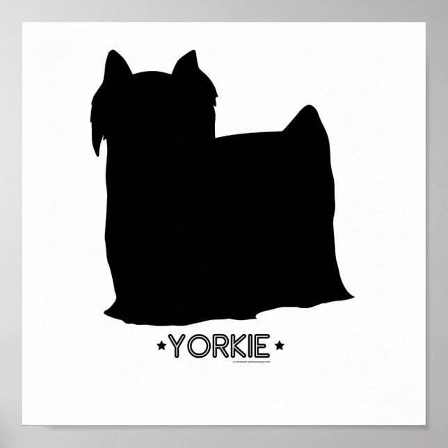 Yorkie Print Poster (Vorne)