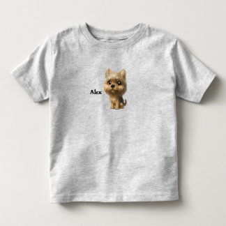 Yorkie Puppy-Individuelle Name Kleinkind T-shirt
