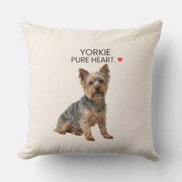 Yorkie Pure Heart Kissenhülle Kissen