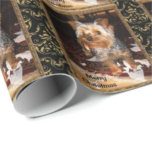 Yorkie Reißwolf Geschenkpapier
