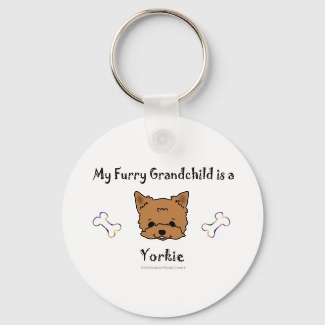 Yorkie Schlüsselanhänger (Vorderseite)