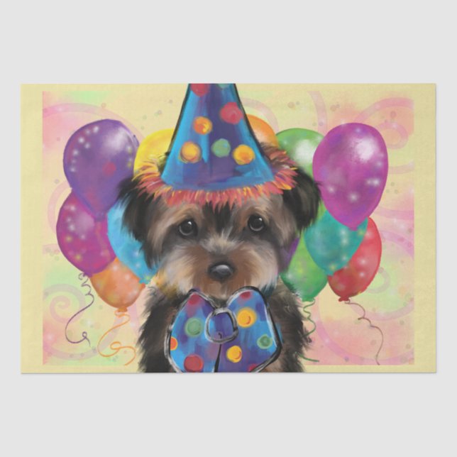 YORKIE SEIDENPAPIER (Vorderseite)