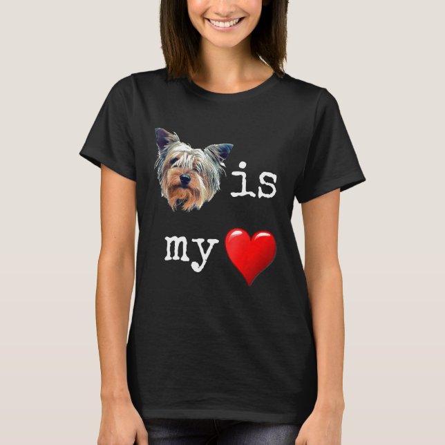 Yorkie Shirt Liebe Yorkshire Terrier Gifts Men Wom (Vorderseite)