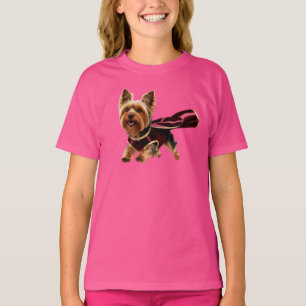 Yorkie Superhero T-shirt enfant
