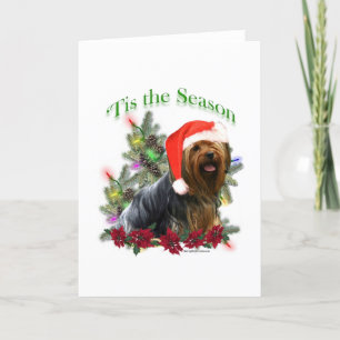 Yorkie 'Tis the Season Feiertagskarte