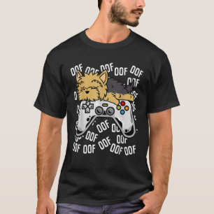 Yorkie Video Game Noob Oof Kids Boys Girls Geschen T-Shirt