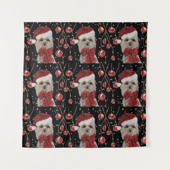 Yorkie Wandteppich (Vorderseite)