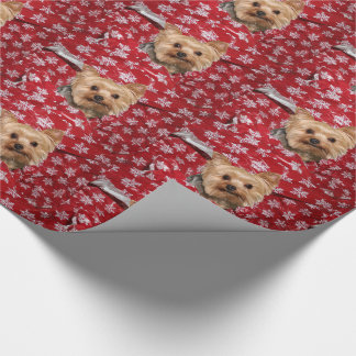 Yorkie Weihnachten Geschenkpapier