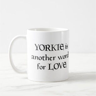 Yorkie Wort Kaffee Tasse
