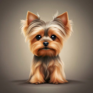 Yorkie Yorkies Rasse Süßer Welpe Hund Krawatte