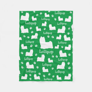 Yorkie Yorkshire Dog Personalisiert Dog Blanket Fleecedecke