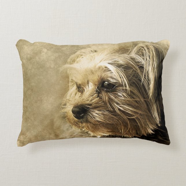Yorkie Yorkshire Terrier Dekokissen (Vorderseite)