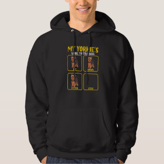Yorkie Yorkshire terrier dog training guide yorkie Hoodie