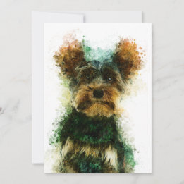 Yorkie / Yorkshire Terrier Pet Portrait 5" x 7"