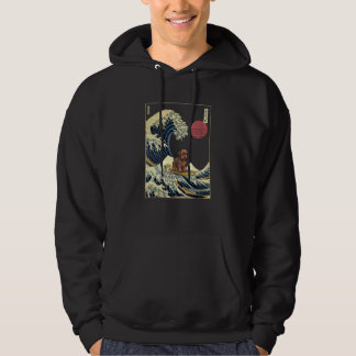 Yorkiepoo Japanische Kanagawa Welle Surfer Hund Hoodie