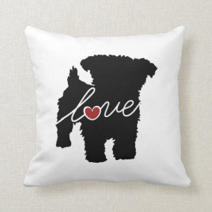 Yorkiepoo (Yorkie/Pudel) Liebe Kissen
