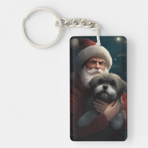 Yorkipoo avec Noël Festif du Père Noël