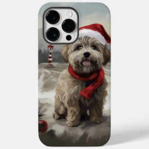 Yorkipoo Dog zu Weihnachten im Schnee Case-Mate iPhone 14 Pro Max Hülle