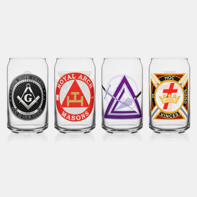 Yorkrite Masons Glass Set Dosenglas (Vorderseite)