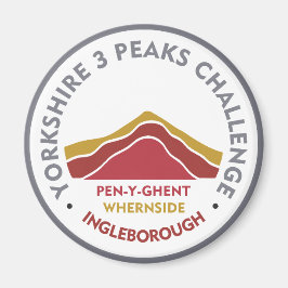 Yorkshire 3 Peaks Challenge Hiking Route Magnet