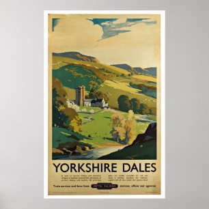 Yorkshire Angleterre - affiches de Vintage voyage