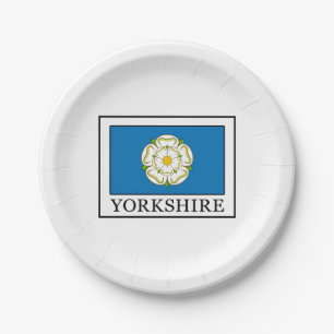 Yorkshire County England Pappteller