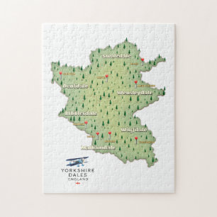 Yorkshire Dales England Map