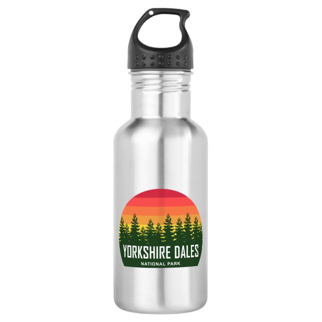Yorkshire Dales National Park Edelstahlflasche (Vorderseite)